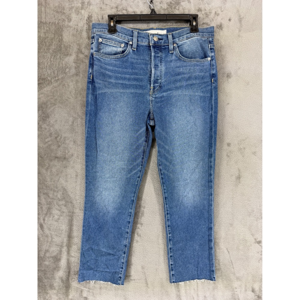 Frank & Eileen Cork High Rise Straight‎ Leg Jeans Antique Blue D601 Womens 31